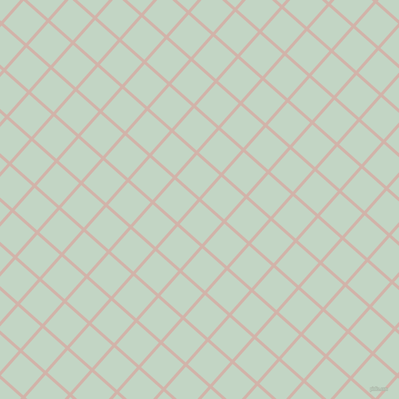 48/138 degree angle diagonal checkered chequered lines, 6 pixel line width, 60 pixel square size, Clam Shell and Sea Mist plaid checkered seamless tileable