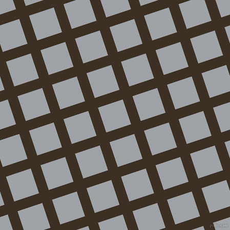 18/108 degree angle diagonal checkered chequered lines, 20 pixel line width, 51 pixel square size, Cola and Grey Chateau plaid checkered seamless tileable
