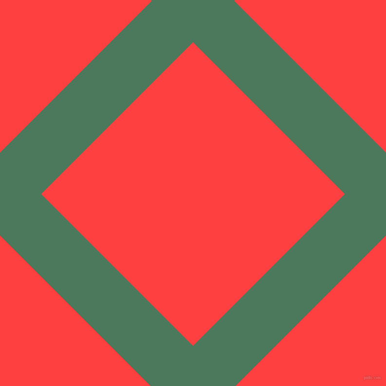 45/135 degree angle diagonal checkered chequered lines, 120 pixel lines width, 441 pixel square size, Como and Coral Red plaid checkered seamless tileable