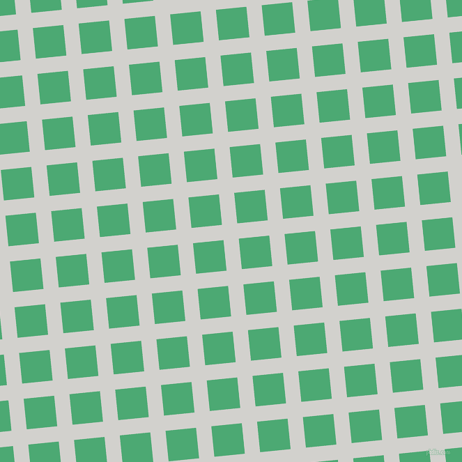 6/96 degree angle diagonal checkered chequered lines, 22 pixel line width, 44 pixel square size, Concrete and Ocean Green plaid checkered seamless tileable