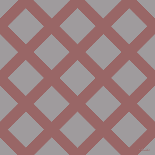 45/135 degree angle diagonal checkered chequered lines, 36 pixel lines width, 84 pixel square size, Copper Rose and Shady Lady plaid checkered seamless tileable