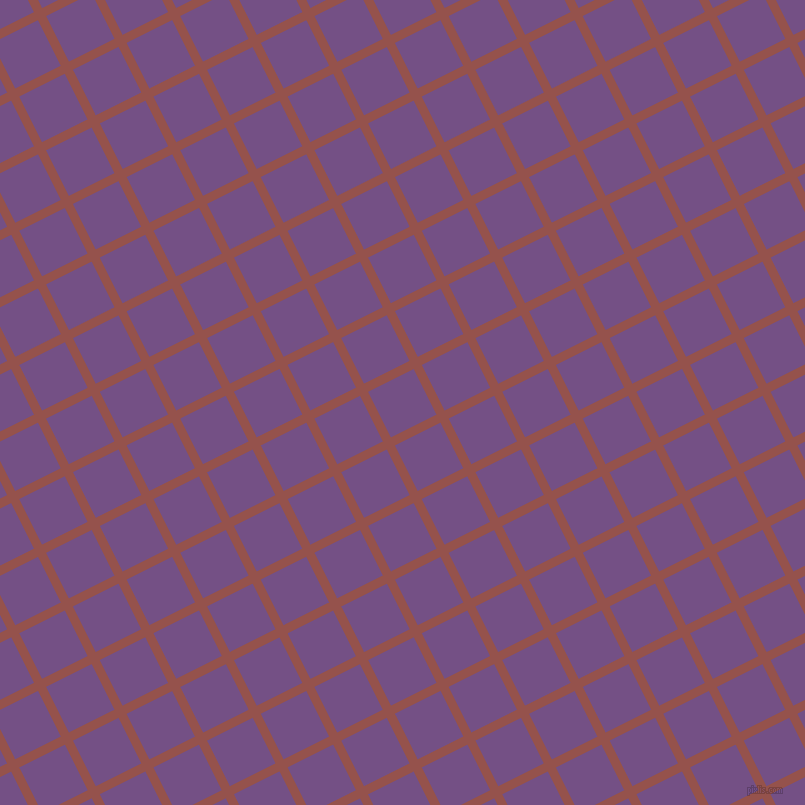 27/117 degree angle diagonal checkered chequered lines, 9 pixel line width, 51 pixel square size, Copper Rust and Affair plaid checkered seamless tileable