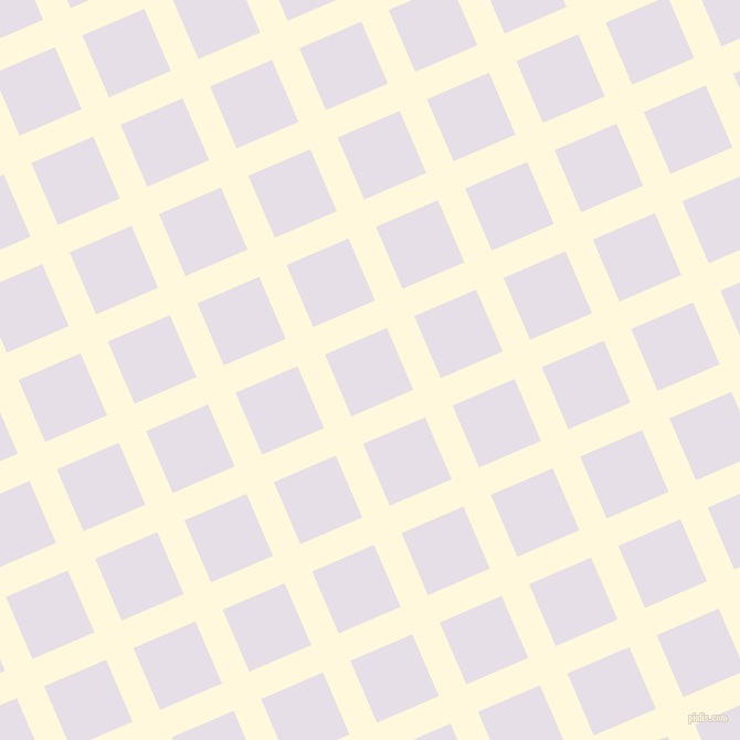 23/113 degree angle diagonal checkered chequered lines, 27 pixel lines width, 61 pixel square size, Corn Silk and Selago plaid checkered seamless tileable