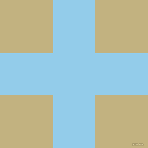 checkered chequered horizontal vertical lines, 134 pixel lines width, 341 pixel square size, Cornflower and Ecru plaid checkered seamless tileable