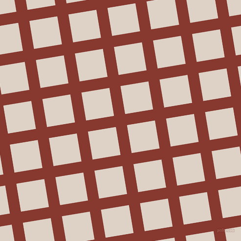 9/99 degree angle diagonal checkered chequered lines, 23 pixel lines width, 58 pixel square size, Crab Apple and Pearl Bush plaid checkered seamless tileable