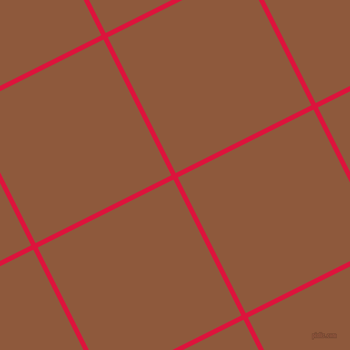 27/117 degree angle diagonal checkered chequered lines, 7 pixel lines width, 219 pixel square size, Crimson and Rope plaid checkered seamless tileable