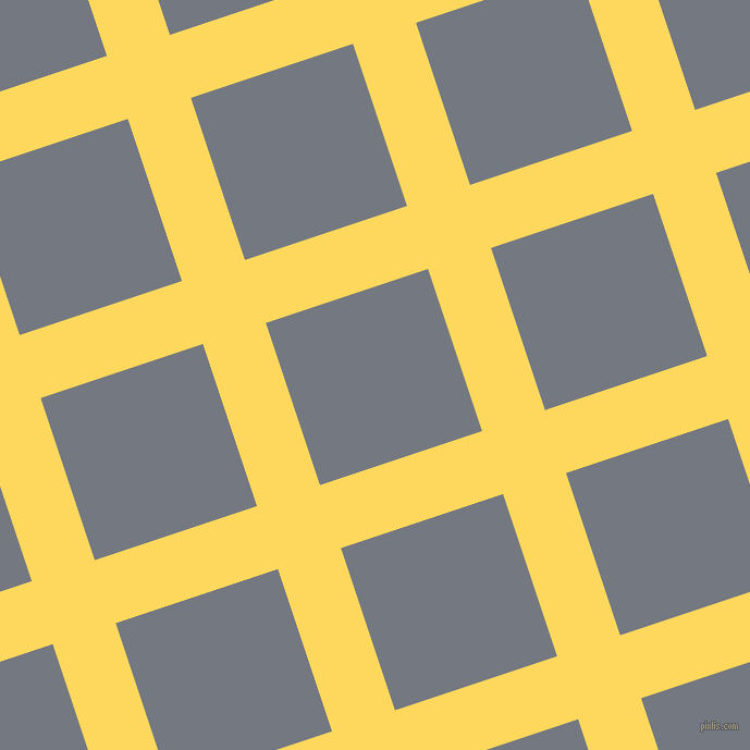 18/108 degree angle diagonal checkered chequered lines, 61 pixel lines width, 157 pixel square size, Dandelion and Storm Grey plaid checkered seamless tileable