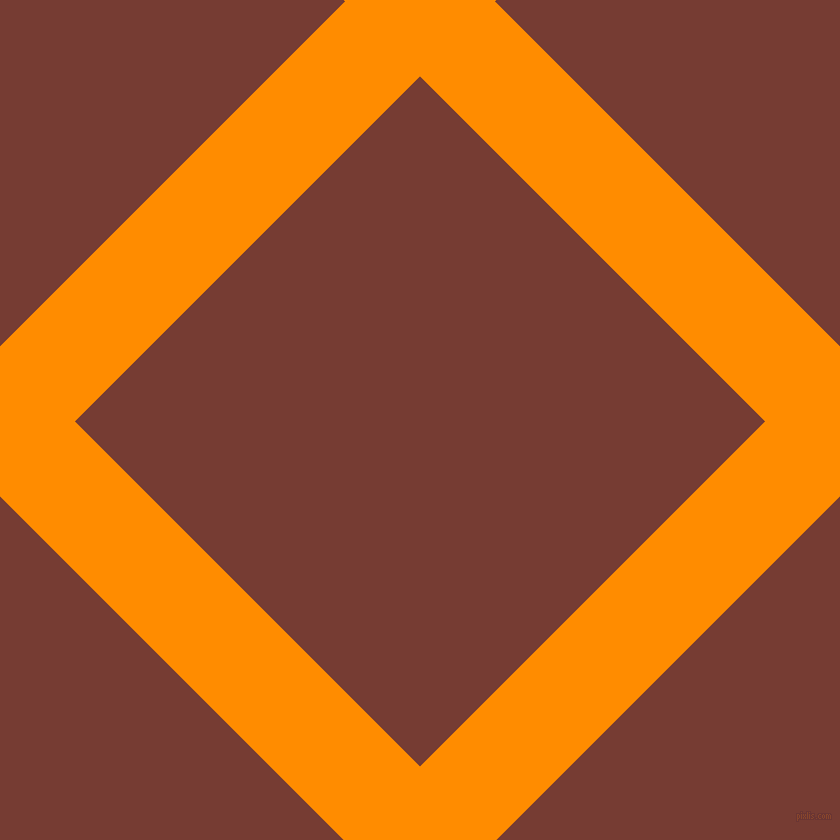 45/135 degree angle diagonal checkered chequered lines, 106 pixel line width, 488 pixel square size, Dark Orange and Crown Of Thorns plaid checkered seamless tileable