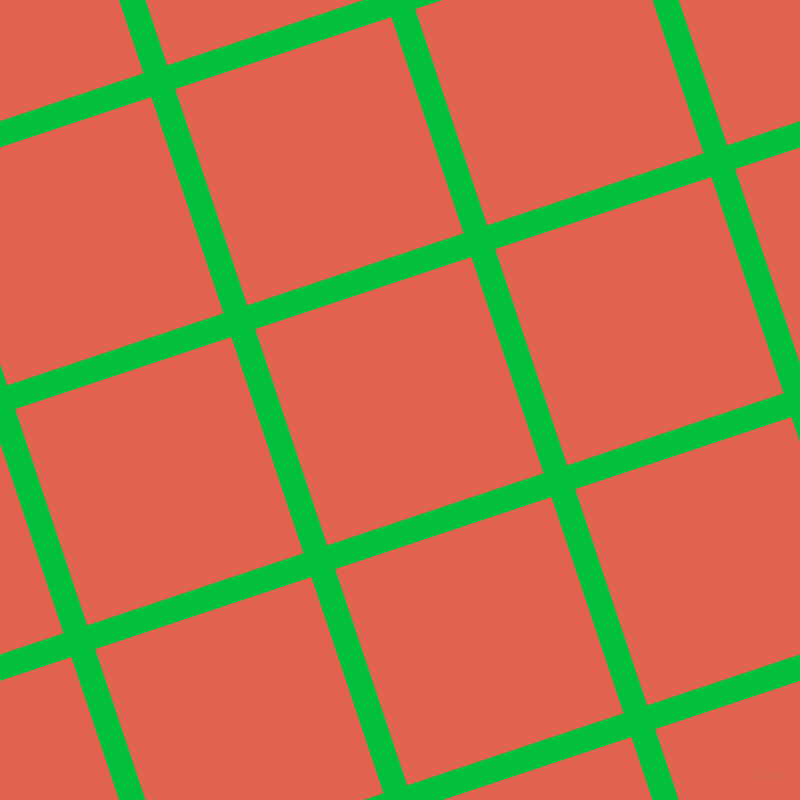 18/108 degree angle diagonal checkered chequered lines, 25 pixel line width, 228 pixel square size, Dark Pastel Green and Flamingo plaid checkered seamless tileable