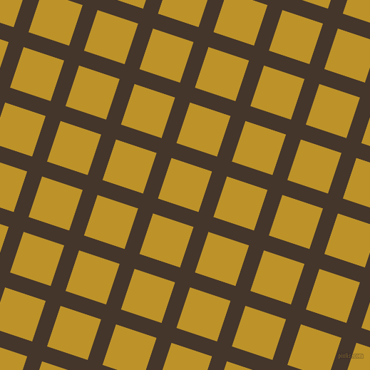 72/162 degree angle diagonal checkered chequered lines, 22 pixel line width, 60 pixel square size, Dark Rum and Nugget plaid checkered seamless tileable
