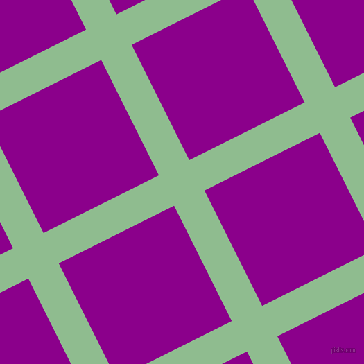 27/117 degree angle diagonal checkered chequered lines, 49 pixel lines width, 186 pixel square size, Dark Sea Green and Dark Magenta plaid checkered seamless tileable