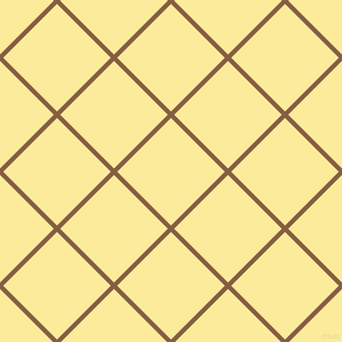 45/135 degree angle diagonal checkered chequered lines, 9 pixel lines width, 152 pixel square size, Dark Wood and Drover plaid checkered seamless tileable