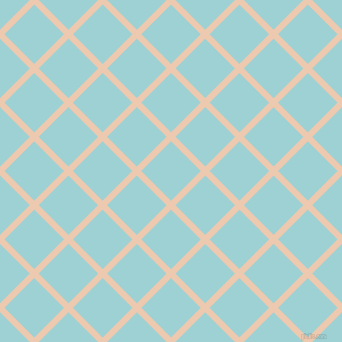 45/135 degree angle diagonal checkered chequered lines, 9 pixel lines width, 60 pixel square size, Desert Sand and Morning Glory plaid checkered seamless tileable