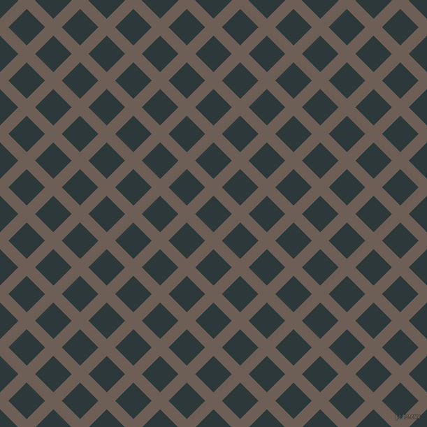 45/135 degree angle diagonal checkered chequered lines, 17 pixel line width, 37 pixel square size, Dorado and Outer Space plaid checkered seamless tileable