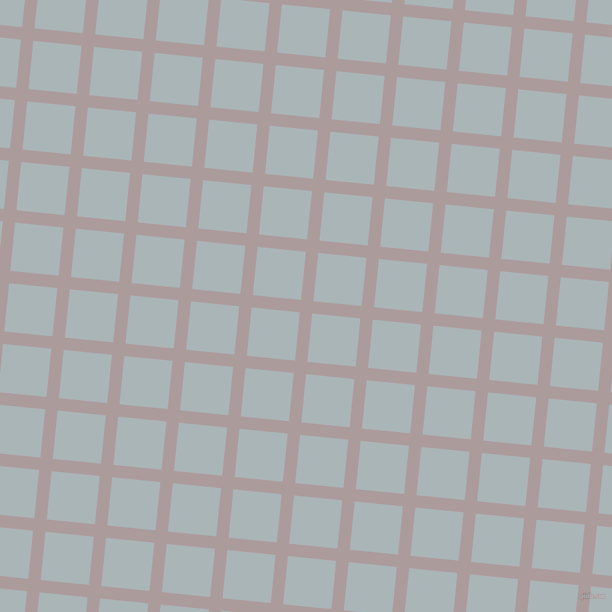 84/174 degree angle diagonal checkered chequered lines, 18 pixel line width, 70 pixel square size, Dusty Grey and Casper plaid checkered seamless tileable