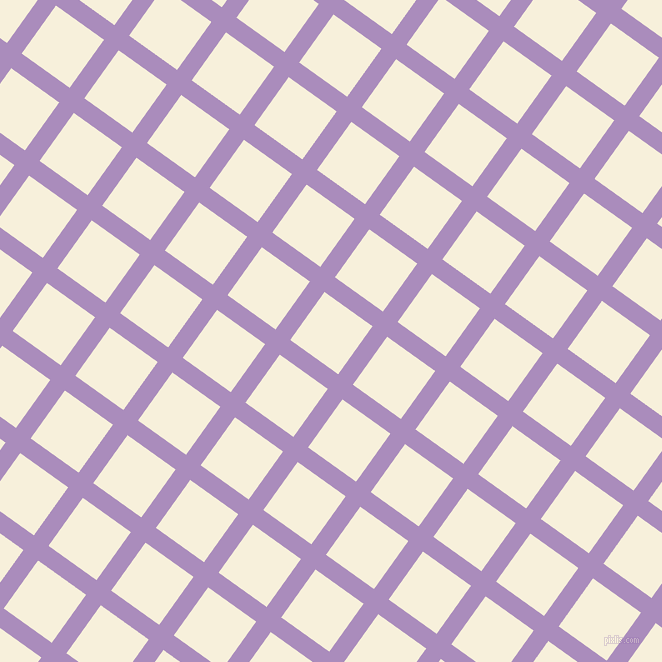 54/144 degree angle diagonal checkered chequered lines, 18 pixel line width, 59 pixel square size, East Side and Apricot White plaid checkered seamless tileable