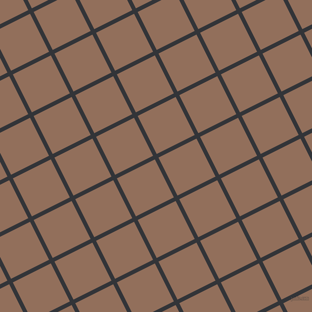 27/117 degree angle diagonal checkered chequered lines, 8 pixel lines width, 84 pixel square size, Ebony Clay and Beaver plaid checkered seamless tileable