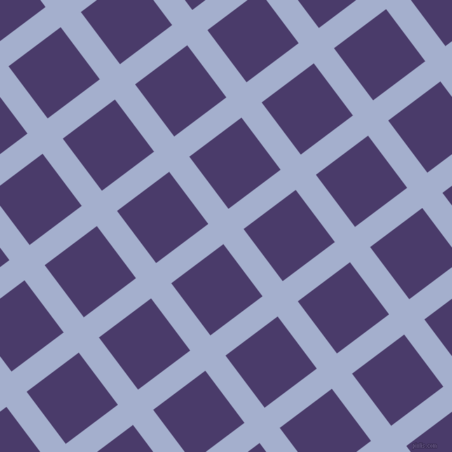 37/127 degree angle diagonal checkered chequered lines, 36 pixel line width, 93 pixel square size, Echo Blue and Meteorite plaid checkered seamless tileable