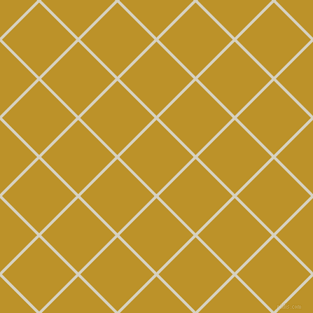 45/135 degree angle diagonal checkered chequered lines, 4 pixel line width, 75 pixel square size, Ecru White and Nugget plaid checkered seamless tileable