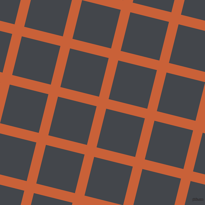76/166 degree angle diagonal checkered chequered lines, 32 pixel line width, 129 pixel square size, Ecstasy and Steel Grey plaid checkered seamless tileable