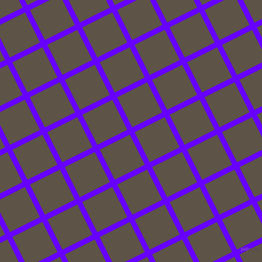 27/117 degree angle diagonal checkered chequered lines, 11 pixel line width, 68 pixel square size, Electric Indigo and Judge Grey plaid checkered seamless tileable