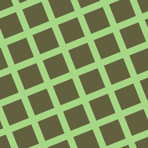 22/112 degree angle diagonal checkered chequered lines, 28 pixel line width, 86 pixel square size, Feijoa and Verdigris plaid checkered seamless tileable