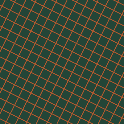 63/153 degree angle diagonal checkered chequered lines, 3 pixel lines width, 28 pixel square size, Fiery Orange and Burnham plaid checkered seamless tileable