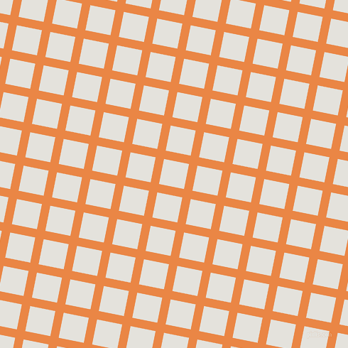 79/169 degree angle diagonal checkered chequered lines, 12 pixel line width, 36 pixel square size, Flamenco and Wan White plaid checkered seamless tileable