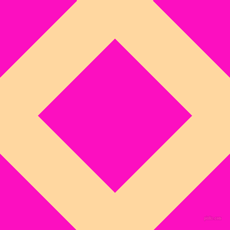 45/135 degree angle diagonal checkered chequered lines, 109 pixel line width, 222 pixel square size, Frangipani and Shocking Pink plaid checkered seamless tileable