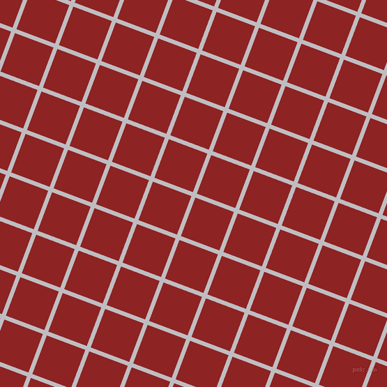 69/159 degree angle diagonal checkered chequered lines, 6 pixel lines width, 59 pixel square size, French Grey and Mandarian Orange plaid checkered seamless tileable