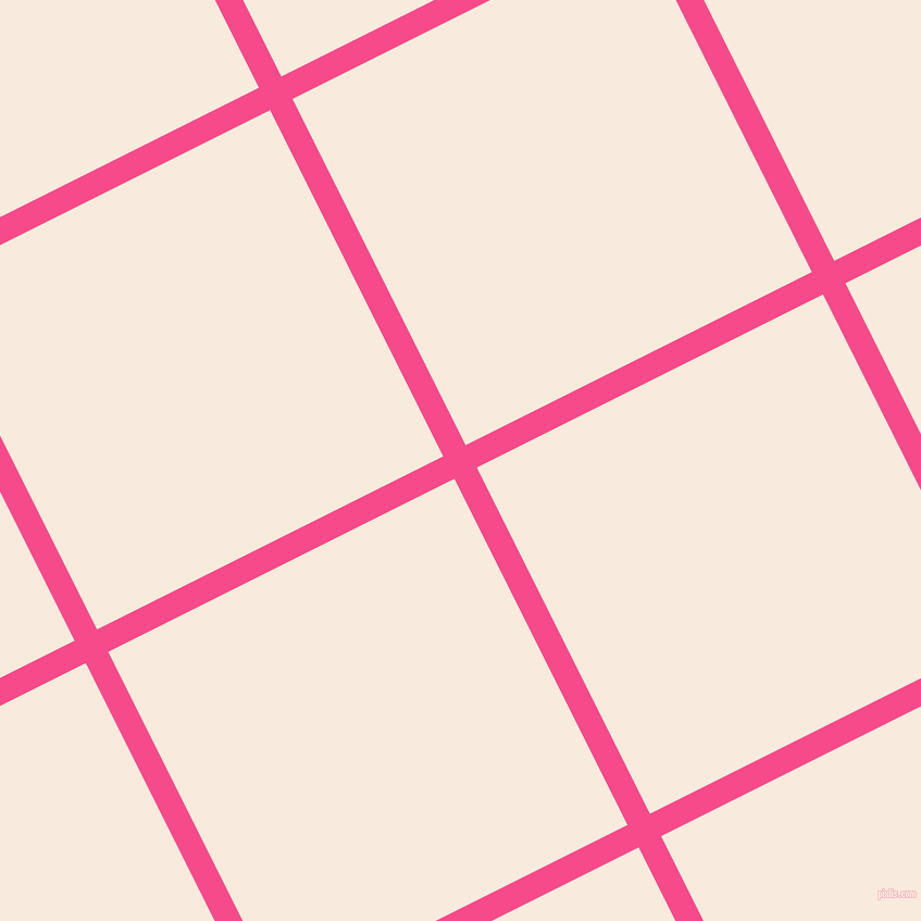 27/117 degree angle diagonal checkered chequered lines, 23 pixel line width, 356 pixel square size, French Rose and Bridal Heath plaid checkered seamless tileable