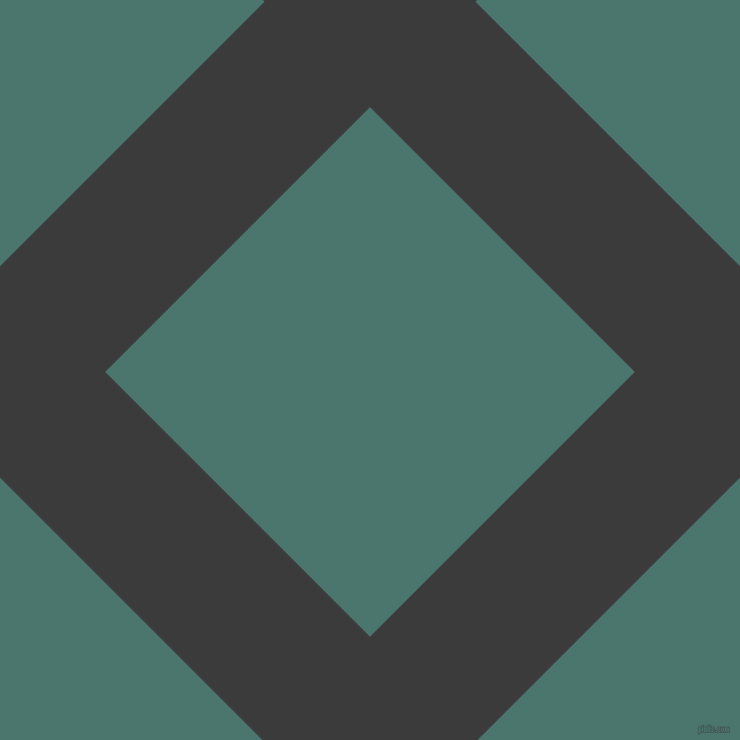 45/135 degree angle diagonal checkered chequered lines, 166 pixel line width, 417 pixel square size, Fuscous Grey and Dark Green Copper plaid checkered seamless tileable