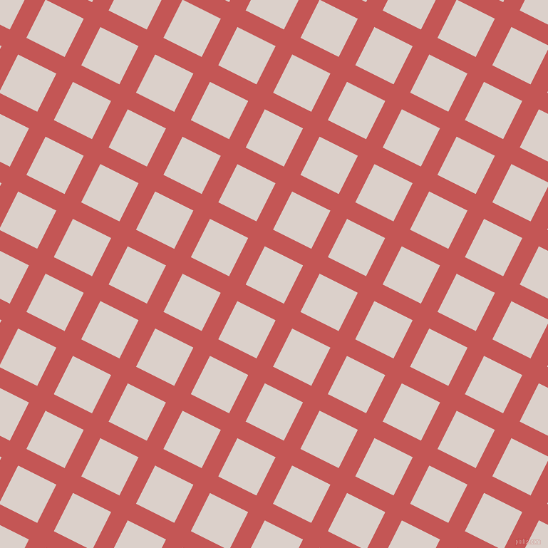 63/153 degree angle diagonal checkered chequered lines, 26 pixel lines width, 60 pixel square size, Fuzzy Wuzzy Brown and Swiss Coffee plaid checkered seamless tileable