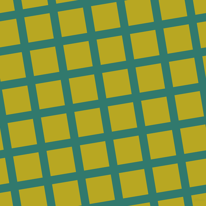 9/99 degree angle diagonal checkered chequered lines, 28 pixel lines width, 88 pixel square size, Genoa and Earls Green plaid checkered seamless tileable