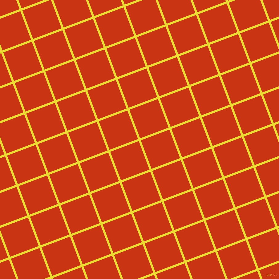 21/111 degree angle diagonal checkered chequered lines, 7 pixel lines width, 99 pixel square size, Golden Fizz and Harley Davidson Orange plaid checkered seamless tileable