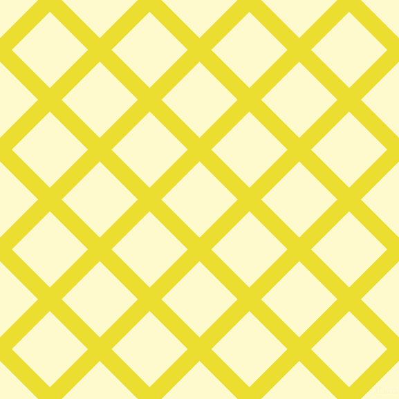 45/135 degree angle diagonal checkered chequered lines, 24 pixel line width, 78 pixel square size, Golden Fizz and Lemon Chiffon plaid checkered seamless tileable