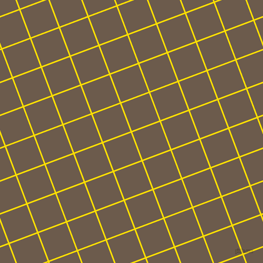 21/111 degree angle diagonal checkered chequered lines, 3 pixel lines width, 59 pixel square size, Golden Yellow and Domino plaid checkered seamless tileable