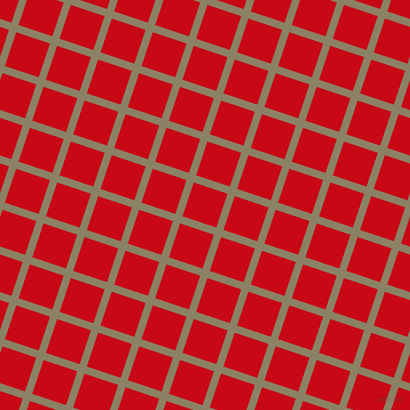 72/162 degree angle diagonal checkered chequered lines, 11 pixel lines width, 52 pixel square size, Granite Green and Venetian Red plaid checkered seamless tileable