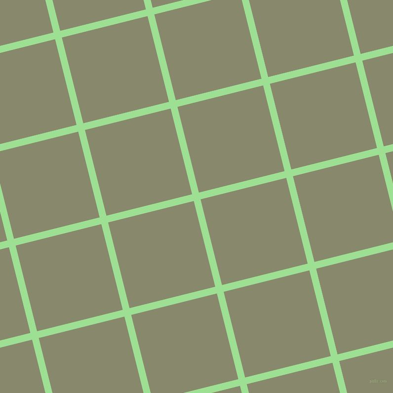 14/104 degree angle diagonal checkered chequered lines, 14 pixel line width, 179 pixel square size, Granny Smith Apple and Bitter plaid checkered seamless tileable