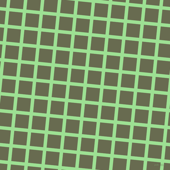84/174 degree angle diagonal checkered chequered lines, 12 pixel lines width, 47 pixel square size, Granny Smith Apple and Siam plaid checkered seamless tileable