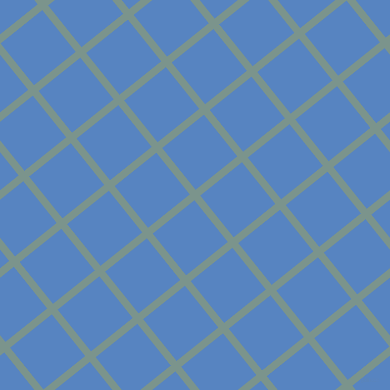 39/129 degree angle diagonal checkered chequered lines, 15 pixel line width, 108 pixel square size, Granny Smith and Havelock Blue plaid checkered seamless tileable