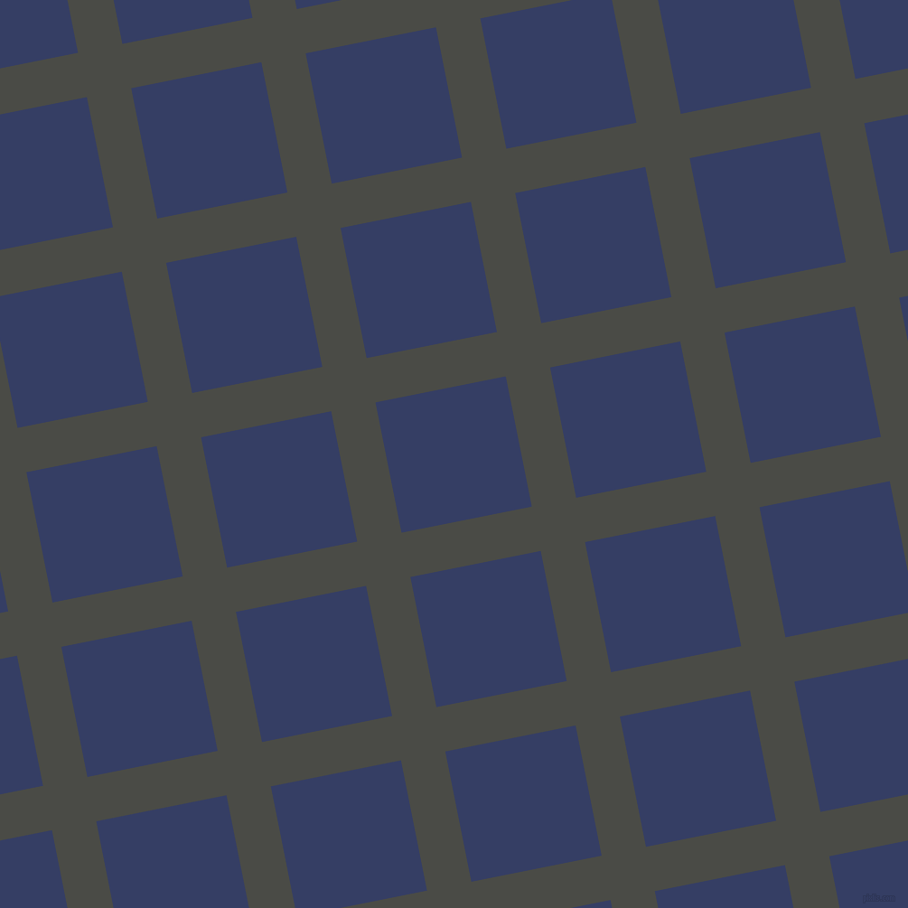 11/101 degree angle diagonal checkered chequered lines, 50 pixel line width, 147 pixel square size, Gravel and Bay Of Many plaid checkered seamless tileable