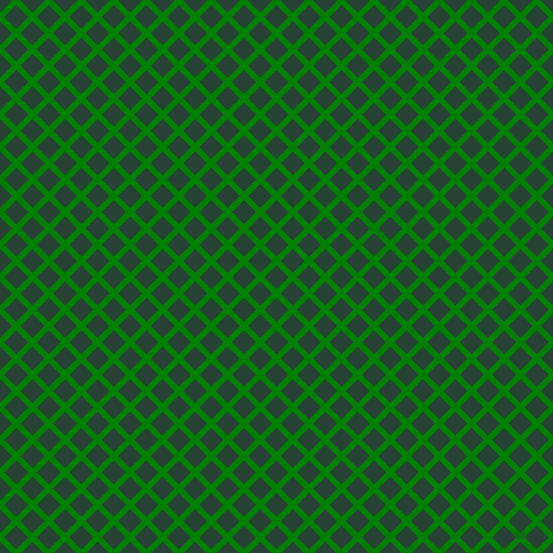 45/135 degree angle diagonal checkered chequered lines, 6 pixel lines width, 17 pixel square size, Green and English Holly plaid checkered seamless tileable