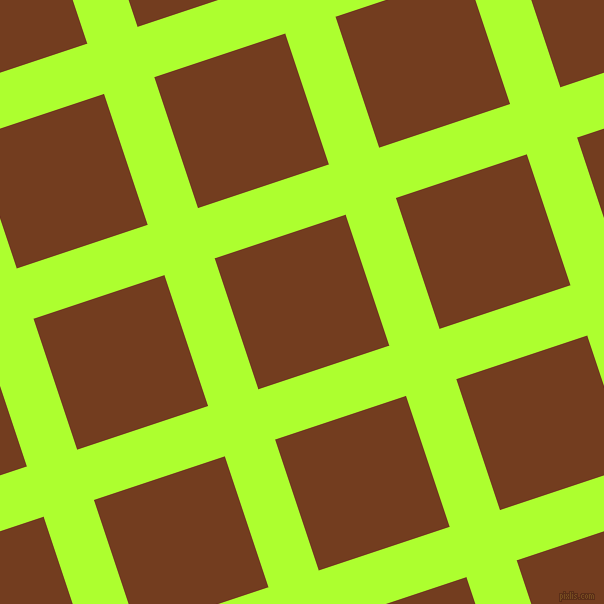 18/108 degree angle diagonal checkered chequered lines, 53 pixel lines width, 138 pixel square size, Green Yellow and Peru Tan plaid checkered seamless tileable