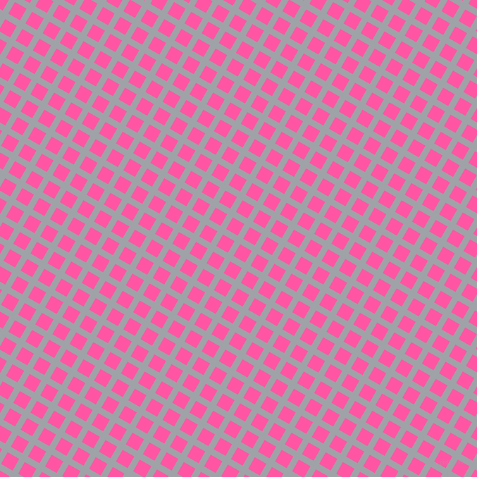 60/150 degree angle diagonal checkered chequered lines, 9 pixel line width, 19 pixel square size, Grey Chateau and Brilliant Rose plaid checkered seamless tileable