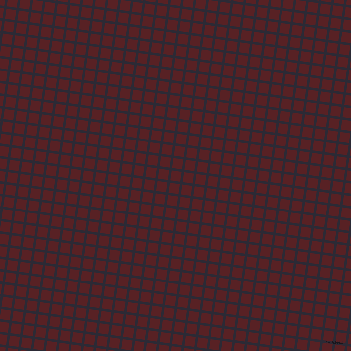 82/172 degree angle diagonal checkered chequered lines, 5 pixel line width, 20 pixel square size, Haiti and Burnt Crimson plaid checkered seamless tileable