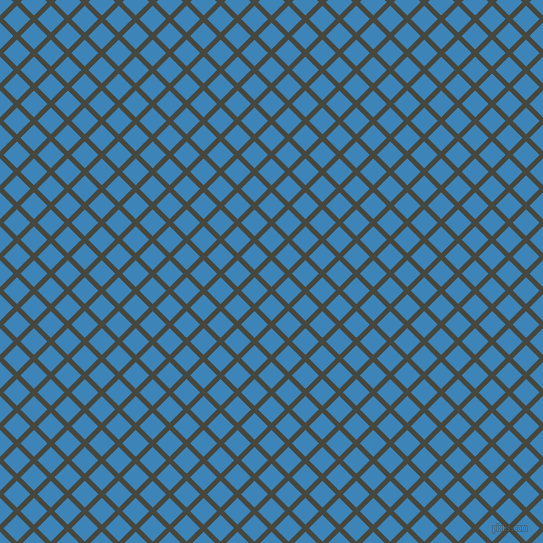 45/135 degree angle diagonal checkered chequered lines, 5 pixel lines width, 19 pixel square size, Heavy Metal and Curious Blue plaid checkered seamless tileable