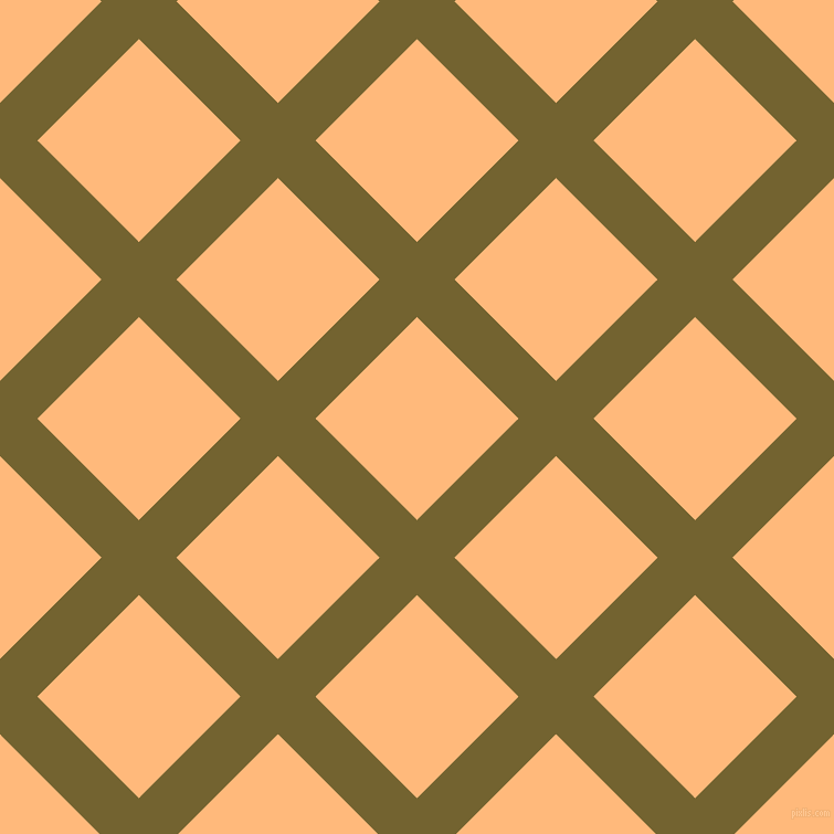 45/135 degree angle diagonal checkered chequered lines, 48 pixel line width, 130 pixel square size, Himalaya and Macaroni And Cheese plaid checkered seamless tileable