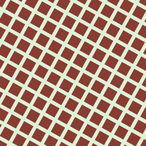 61/151 degree angle diagonal checkered chequered lines, 12 pixel lines width, 35 pixel square size, Hint Of Green and Prairie Sand plaid checkered seamless tileable