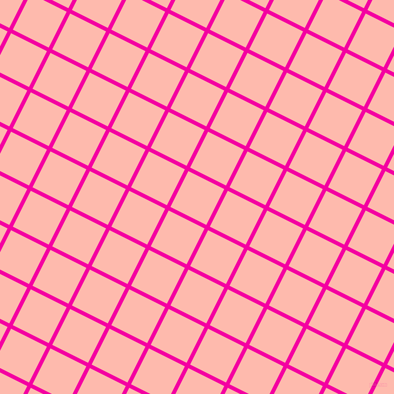 63/153 degree angle diagonal checkered chequered lines, 8 pixel line width, 81 pixel square size, Hollywood Cerise and Melon plaid checkered seamless tileable